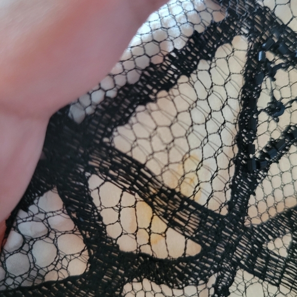 Bradley Mischka Tulle Beaded Dress Gown Black Size 2 - Picture 13 of 14